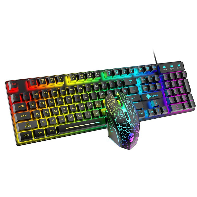 Kuiying T6RGB Luminous Keyboard And Mouse Set - Premium Computer & office from Eretailer365.com - Just $40.00! Shop now at Eretailer365.com