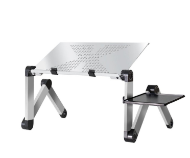 Laptop Table Stand With Adjustable Folding Ergonomic Design Stand Notebook Desk For Ultrabook Netbook Or Tablet With Mouse Pad - Premium Computer & office from Eretailer365.com - Just $17.70! Shop now at Eretailer365.com