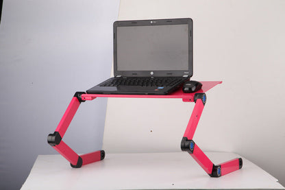 Laptop Table Stand With Adjustable Folding Ergonomic Design Stand Notebook Desk For Ultrabook Netbook Or Tablet With Mouse Pad - Premium Computer & office from Eretailer365.com - Just $17.70! Shop now at Eretailer365.com