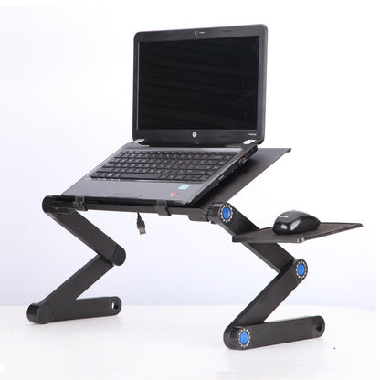 Laptop Table Stand With Adjustable Folding Ergonomic Design Stand Notebook Desk For Ultrabook Netbook Or Tablet With Mouse Pad - Premium Computer & office from Eretailer365.com - Just $17.70! Shop now at Eretailer365.com