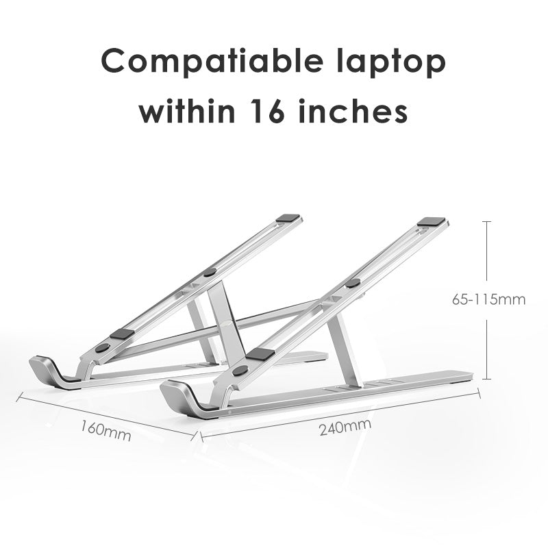 Laptop stand cooling portable adjustable stand - Premium Computer & office from Eretailer365.com - Just $6.11! Shop now at Eretailer365.com