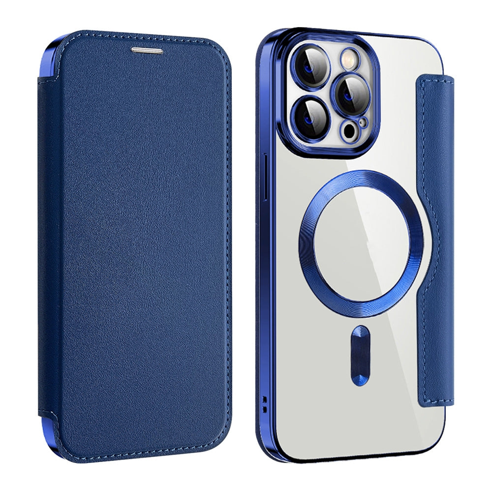 Magnetic Card Wireless Charger Wallet Phone Case - Premium Phones & Accessories from Eretailer365.com - Just $17.40! Shop now at Eretailer365.com