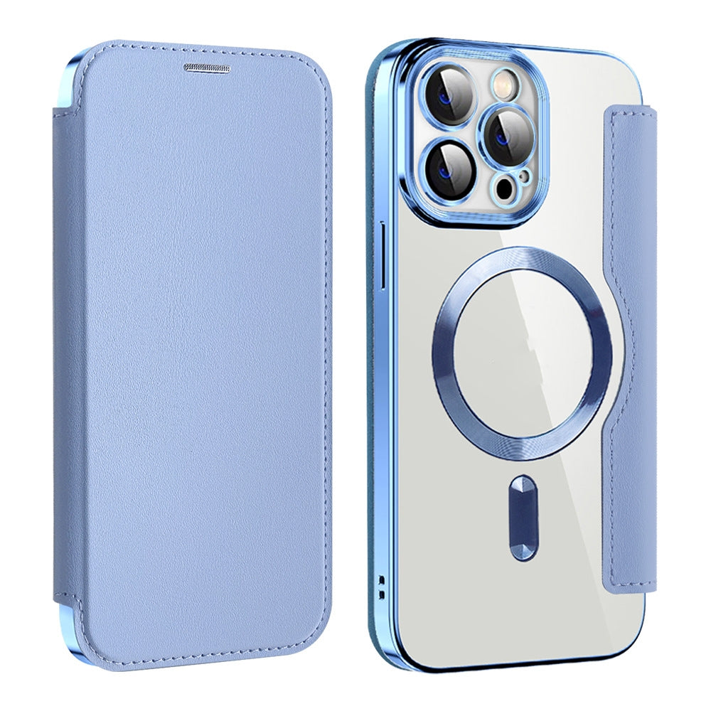 Magnetic Card Wireless Charger Wallet Phone Case - Premium Phones & Accessories from Eretailer365.com - Just $17.40! Shop now at Eretailer365.com