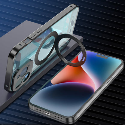 Magnetic Transparent Folding Bracket Phone Case - Premium Phones & Accessories from Eretailer365.com - Just $28.68! Shop now at Eretailer365.com