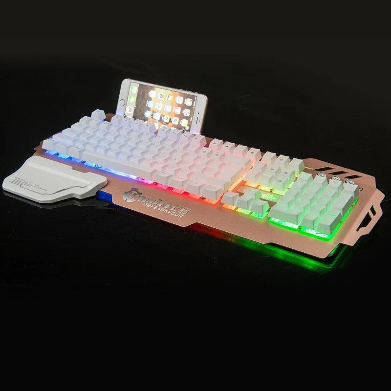 Metal Gaming Keyboard Backlit Keyboard Office - Premium Computer & office from Eretailer365.com - Just $62.95! Shop now at Eretailer365.com