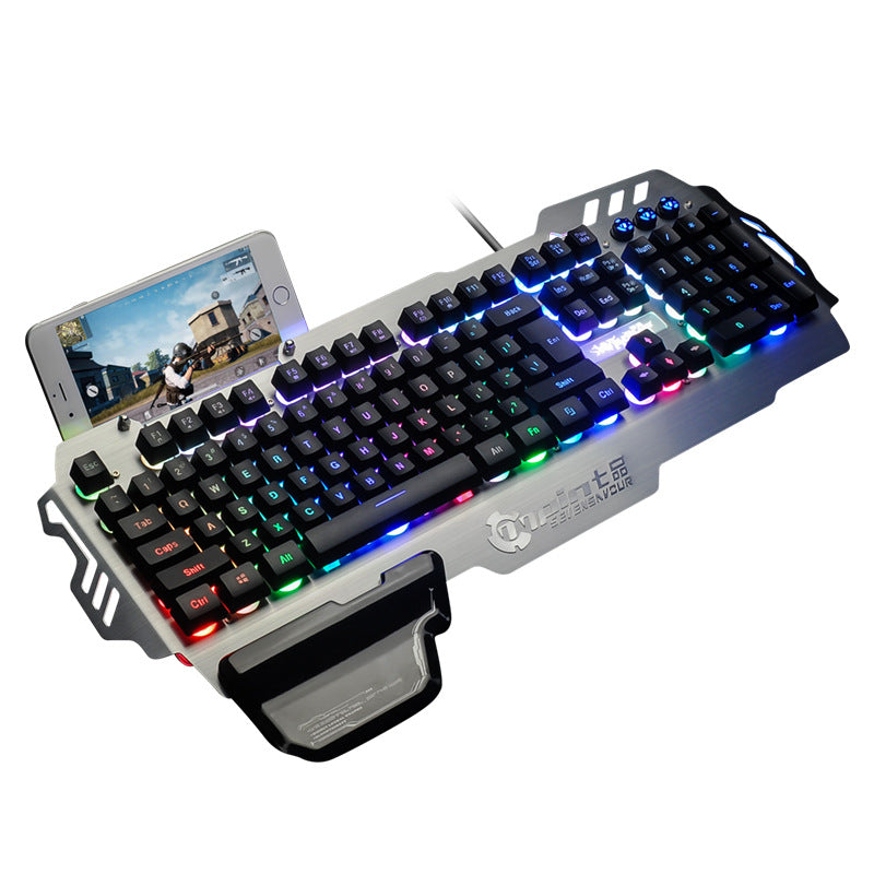 Metal Gaming Keyboard Backlit Keyboard Office - Premium Computer & office from Eretailer365.com - Just $62.95! Shop now at Eretailer365.com