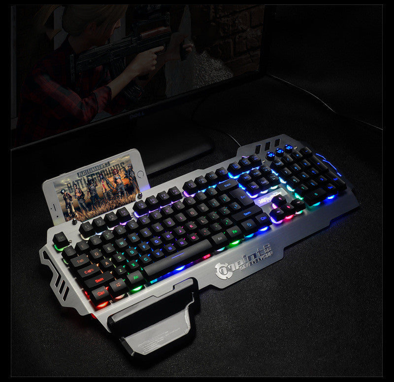 Metal Gaming Keyboard Backlit Keyboard Office - Premium Computer & office from Eretailer365.com - Just $62.95! Shop now at Eretailer365.com