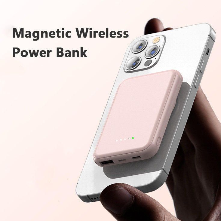 Mini Fast Charging Magnetic Wireless Power Bank 5000 MAh Portable - Premium Phones & Accessories from Eretailer365.com - Just $22.92! Shop now at Eretailer365.com