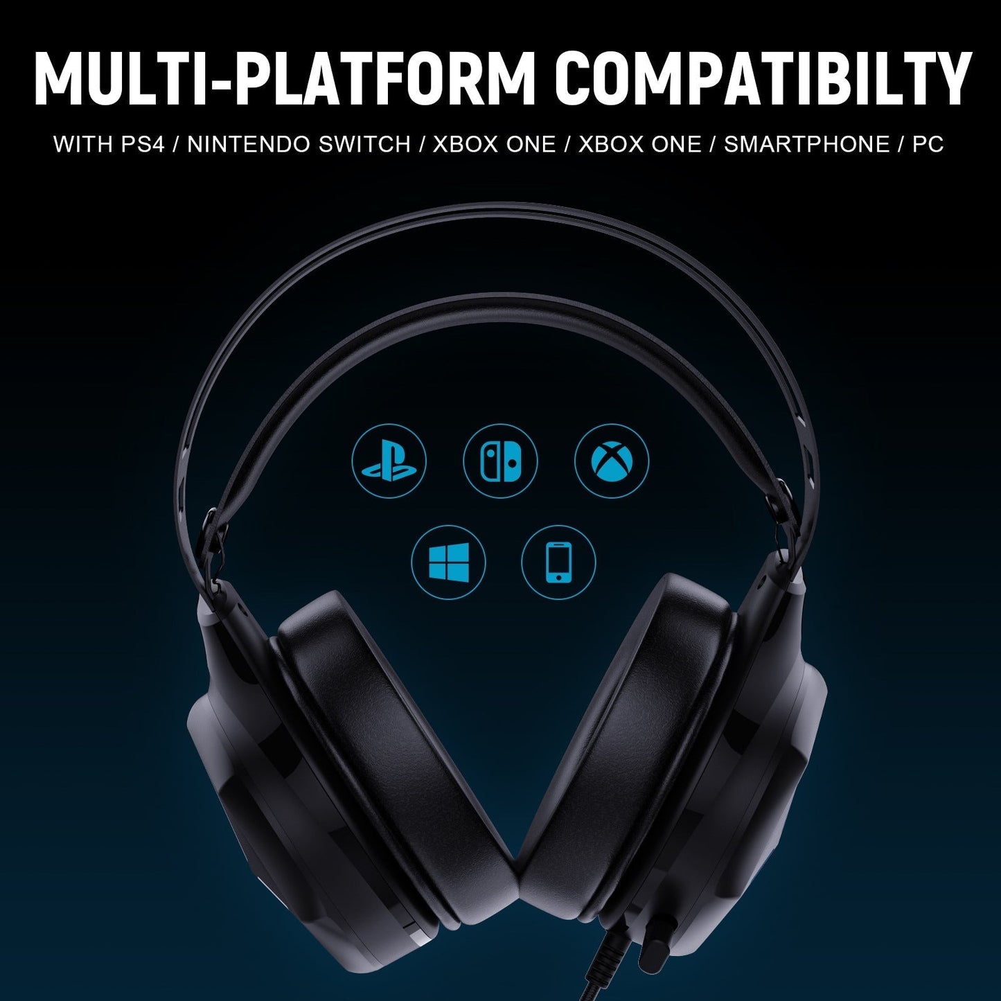 Multi In One Game Wired Headphones - Premium Consumer Electronics from Eretailer365.com - Just $59.36! Shop now at Eretailer365.com