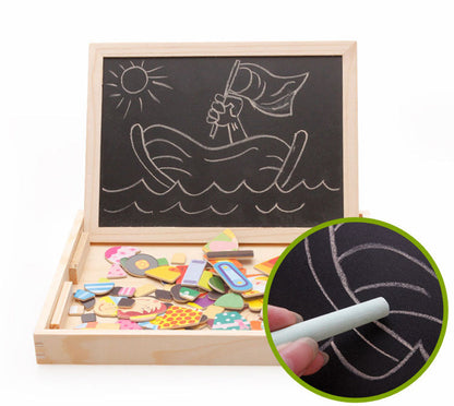 Multifunctional Magnetic Kids Puzzle Drawing Board Educational Toys Learning Wooden Puzzles Toys For Children Gift - Premium Toys & Hobbies from Eretailer365.com - Just $12.80! Shop now at Eretailer365.com