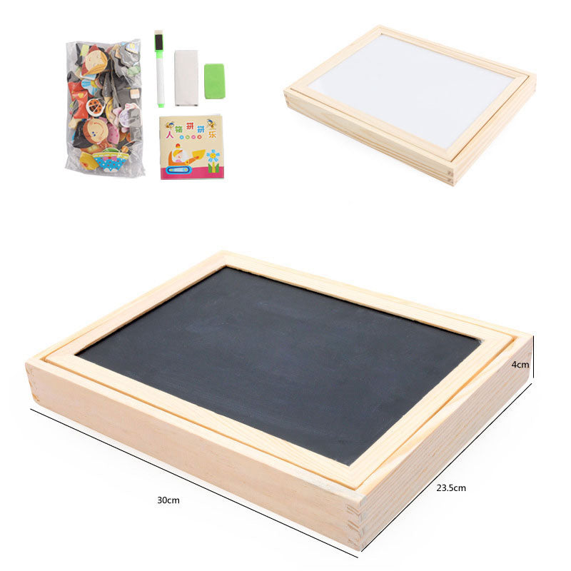 Multifunctional Magnetic Kids Puzzle Drawing Board Educational Toys Learning Wooden Puzzles Toys For Children Gift - Premium Toys & Hobbies from Eretailer365.com - Just $12.80! Shop now at Eretailer365.com