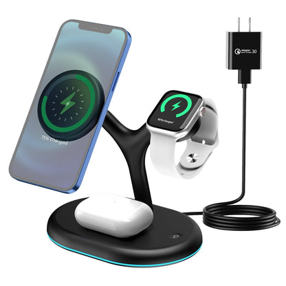 Multifunctional Three-in-one Magnetic Wireless Charger - Premium Toys & Hobbies from Eretailer365.com - Just $53.52! Shop now at Eretailer365.com