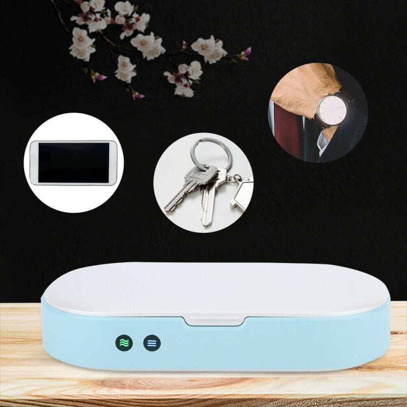 New 5V Double UV Phone Sterilizer Box Jewelry Phones Cleaner Personal Sanitizer Disinfection Box with Aromatherapy - Premium 0 from Eretailer365.com - Just $96.40! Shop now at Eretailer365.com