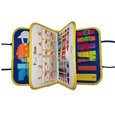 New Busy Book Children's Busy Board Dressing And Buttoning Learning Baby Early Education Preschool Sensory Learning Toy - Premium Toys & Hobbies from Eretailer365.com - Just $3.75! Shop now at Eretailer365.com