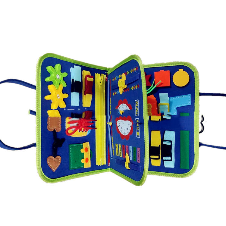 New Busy Book Children's Busy Board Dressing And Buttoning Learning Baby Early Education Preschool Sensory Learning Toy - Premium Toys & Hobbies from Eretailer365.com - Just $3.75! Shop now at Eretailer365.com