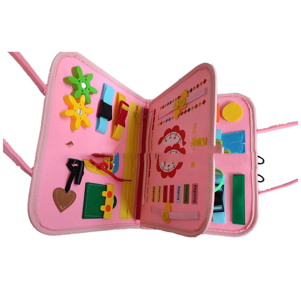 New Busy Book Children's Busy Board Dressing And Buttoning Learning Baby Early Education Preschool Sensory Learning Toy - Premium Toys & Hobbies from Eretailer365.com - Just $3.75! Shop now at Eretailer365.com