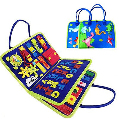 New Busy Book Children's Busy Board Dressing And Buttoning Learning Baby Early Education Preschool Sensory Learning Toy - Premium Toys & Hobbies from Eretailer365.com - Just $3.75! Shop now at Eretailer365.com