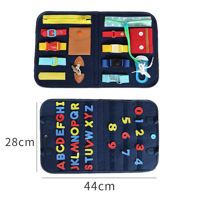 New Busy Book Children's Busy Board Dressing And Buttoning Learning Baby Early Education Preschool Sensory Learning Toy - Premium Toys & Hobbies from Eretailer365.com - Just $3.75! Shop now at Eretailer365.com