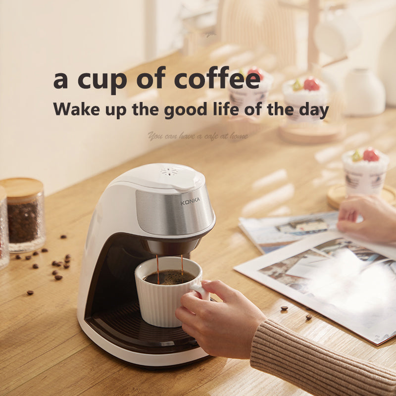 New Coffee Machine Fully Automatic Home Office Mini American Small Portable Coffee Maker - Premium Consumer Electronics from Eretailer365.com - Just $70.24! Shop now at Eretailer365.com