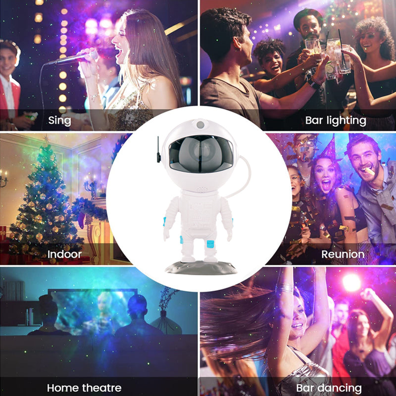 New Galaxy Projector Astronaut Starry Sky Projector Remote Control Music Laser - Premium 0 from Eretailer365.com - Just $34.62! Shop now at Eretailer365.com