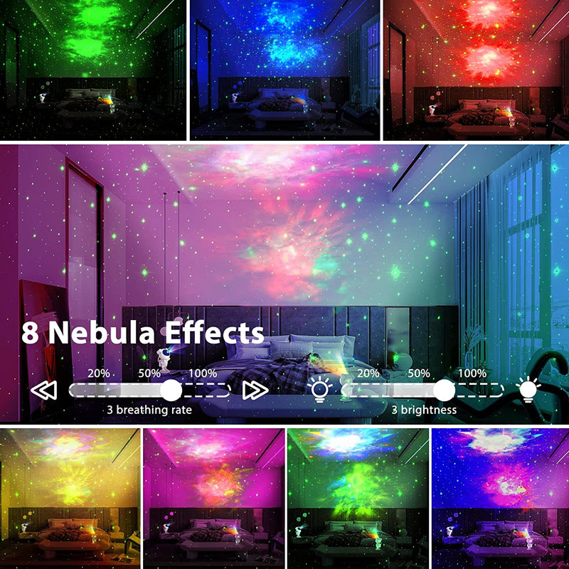 New Galaxy Projector Astronaut Starry Sky Projector Remote Control Music Laser - Premium 0 from Eretailer365.com - Just $34.62! Shop now at Eretailer365.com