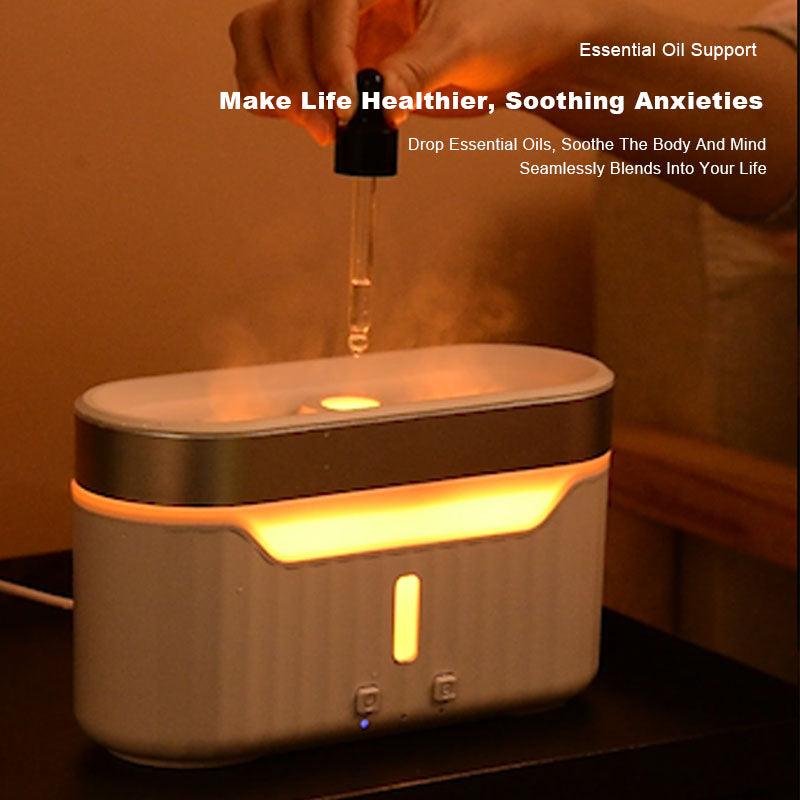 New Jellyfish Flame Humidifier Simulation Flame Aromatherapy Humidifier Jellyfish Fog Circle Atmosphere Lamp Humidifier - Premium Toys & Hobbies from Eretailer365.com - Just $19.35! Shop now at Eretailer365.com