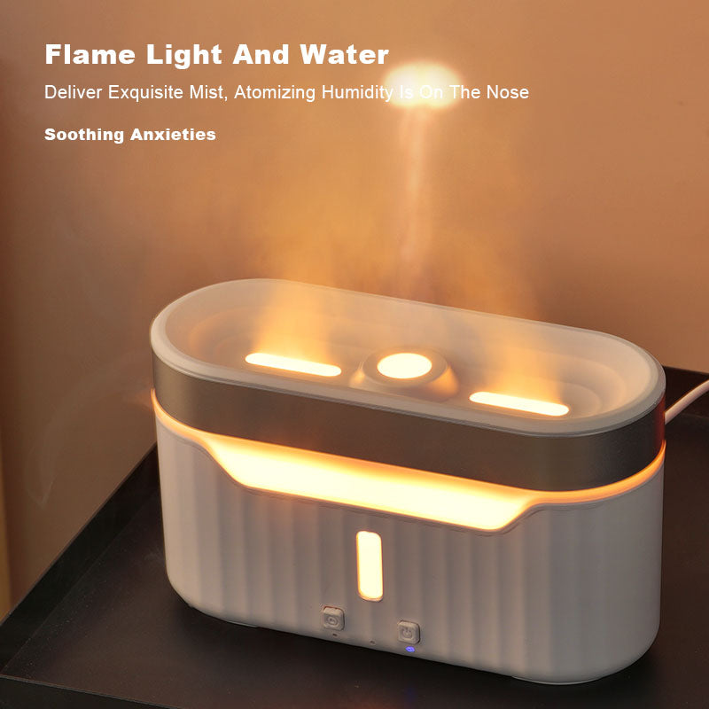 New Jellyfish Flame Humidifier Simulation Flame Aromatherapy Humidifier Jellyfish Fog Circle Atmosphere Lamp Humidifier - Premium Toys & Hobbies from Eretailer365.com - Just $19.35! Shop now at Eretailer365.com