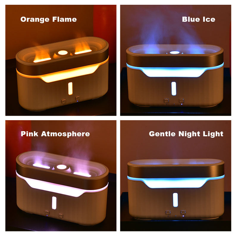 New Jellyfish Flame Humidifier Simulation Flame Aromatherapy Humidifier Jellyfish Fog Circle Atmosphere Lamp Humidifier - Premium Toys & Hobbies from Eretailer365.com - Just $19.35! Shop now at Eretailer365.com