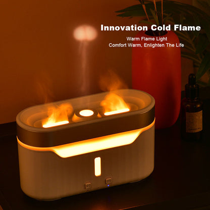 New Jellyfish Flame Humidifier Simulation Flame Aromatherapy Humidifier Jellyfish Fog Circle Atmosphere Lamp Humidifier - Premium Toys & Hobbies from Eretailer365.com - Just $19.35! Shop now at Eretailer365.com