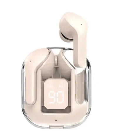 New Mini Transparent Wireless Bluetooth Headset Digital Display ENC Noise Reduction True Wireless Sports Music - Premium Consumer Electronics from Eretailer365.com - Just $32.71! Shop now at Eretailer365.com