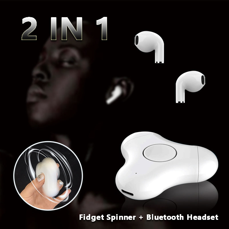 New Multi-Function Headset Fidget Spinner Bluetooth Fingertip Gyro In Ear Bluetooth Headset - Premium 0 from Eretailer365.com - Just $40.95! Shop now at Eretailer365.com