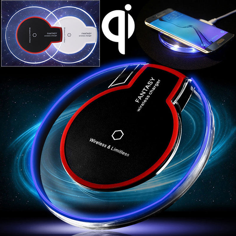 New Wireless Charging Dock Charger Crystal Round Charging Pad With Receiver For A-pple For Sanxing - Premium 0 from Eretailer365.com - Just $7.05! Shop now at Eretailer365.com