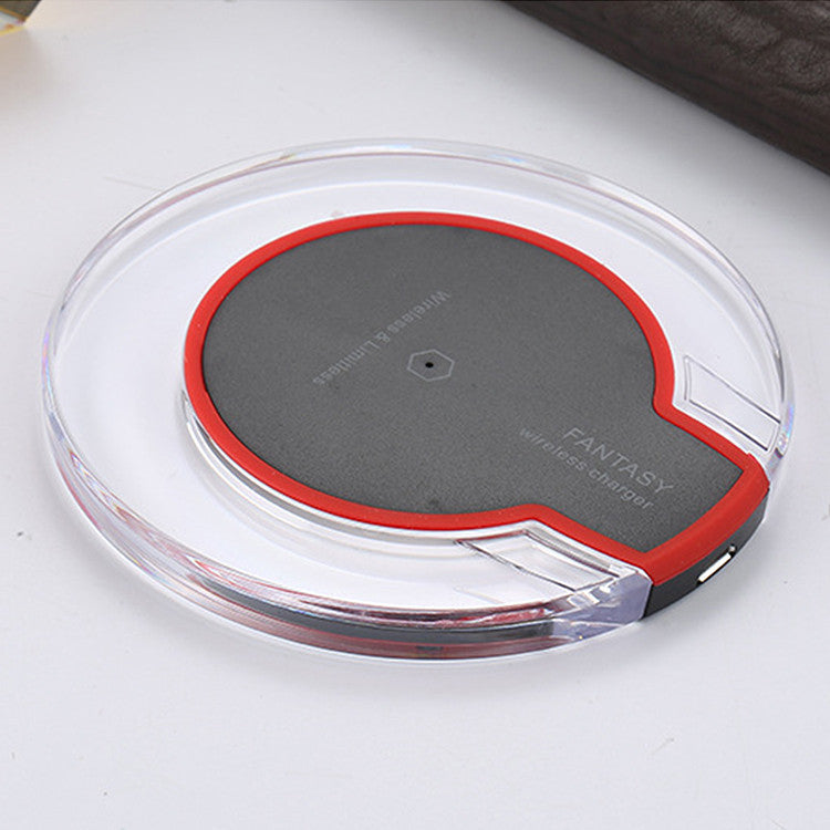 New Wireless Charging Dock Charger Crystal Round Charging Pad With Receiver For A-pple For Sanxing - Premium 0 from Eretailer365.com - Just $7.05! Shop now at Eretailer365.com