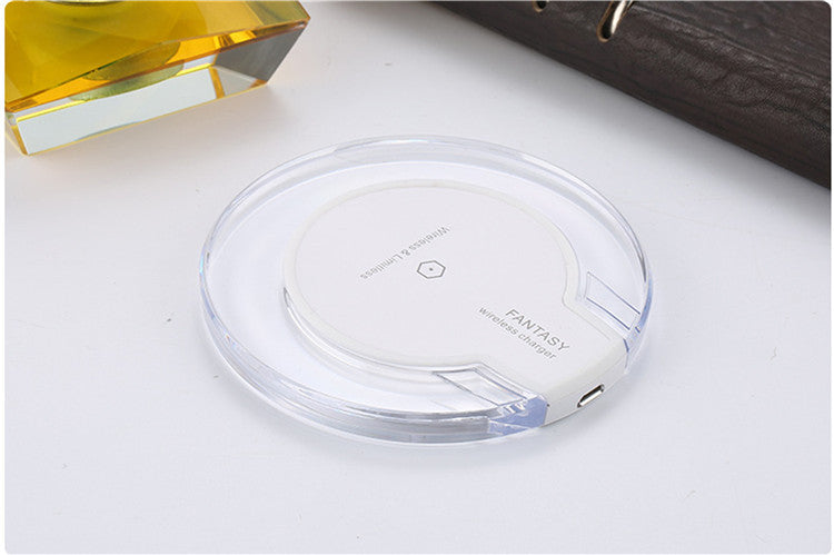 New Wireless Charging Dock Charger Crystal Round Charging Pad With Receiver For A-pple For Sanxing - Premium 0 from Eretailer365.com - Just $7.05! Shop now at Eretailer365.com