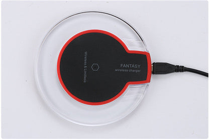 New Wireless Charging Dock Charger Crystal Round Charging Pad With Receiver For A-pple For Sanxing - Premium 0 from Eretailer365.com - Just $7.05! Shop now at Eretailer365.com