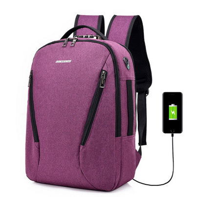 New double shoulder bag male Outdoor Travel College schoolbag computer knapsack USB charging, waterproof and anti-theft - Premium Computer & office from Eretailer365.com - Just $31.84! Shop now at Eretailer365.com