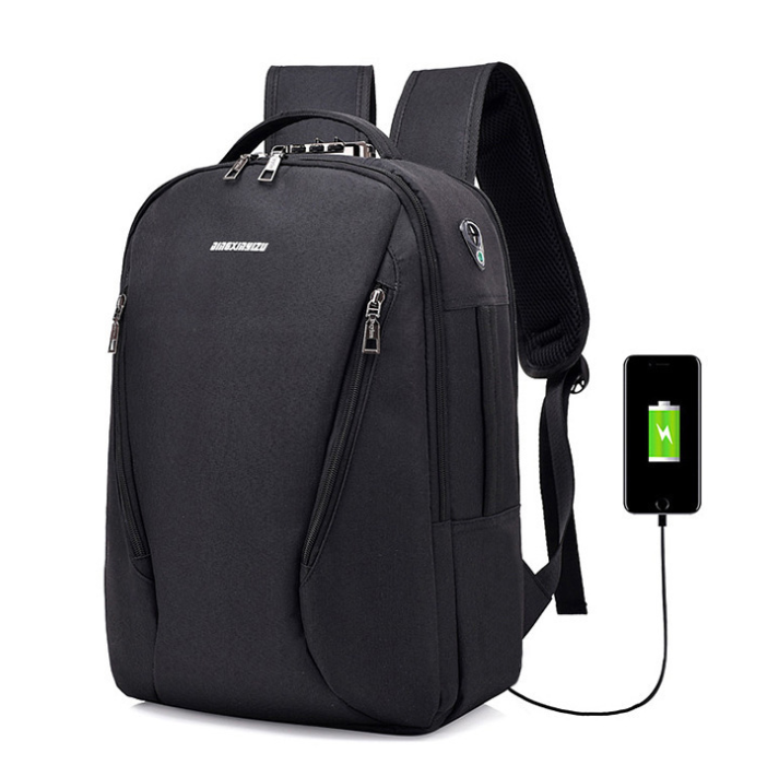 New double shoulder bag male Outdoor Travel College schoolbag computer knapsack USB charging, waterproof and anti-theft - Premium Computer & office from Eretailer365.com - Just $31.84! Shop now at Eretailer365.com