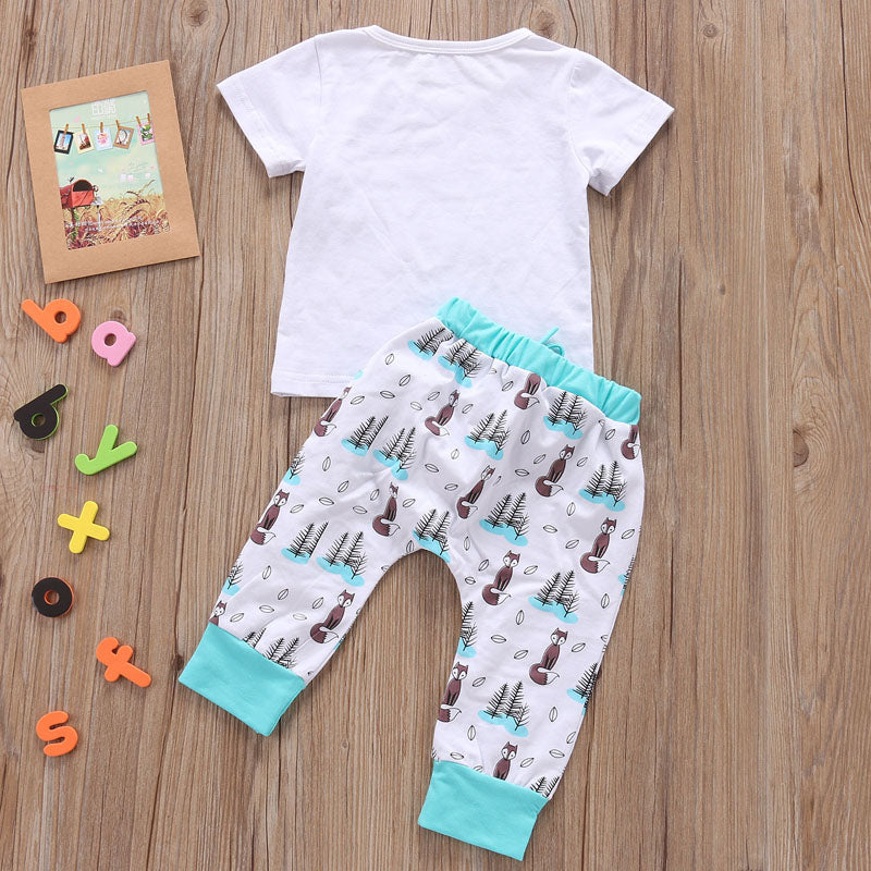 Newborn Baby Clothes Set T-shirt Tops+Pants Little Boys and Girls Outfits - Premium Toys & Hobbies from Eretailer365.com - Just $13.48! Shop now at Eretailer365.com