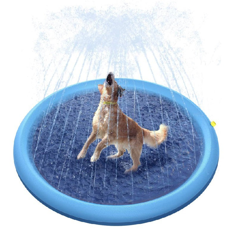 Non-Slip Splash Pad For Kids And Pet Dog Pool Summer Outdoor Water Toys Fun Backyard Fountain Play Mat - Premium Toys & Hobbies from Eretailer365.com - Just $7.82! Shop now at Eretailer365.com