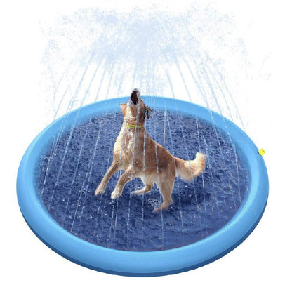 Non-Slip Splash Pad For Kids And Pet Dog Pool Summer Outdoor Water Toys Fun Backyard Fountain Play Mat - Premium Toys & Hobbies from Eretailer365.com - Just $7.82! Shop now at Eretailer365.com