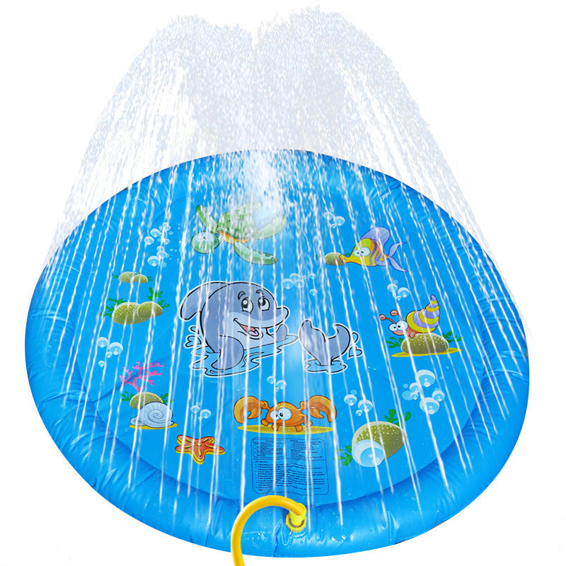 Non-Slip Splash Pad For Kids And Pet Dog Pool Summer Outdoor Water Toys Fun Backyard Fountain Play Mat - Premium Toys & Hobbies from Eretailer365.com - Just $7.82! Shop now at Eretailer365.com