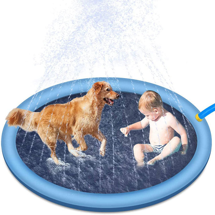 Non-Slip Splash Pad For Kids And Pet Dog Pool Summer Outdoor Water Toys Fun Backyard Fountain Play Mat - Premium Toys & Hobbies from Eretailer365.com - Just $7.82! Shop now at Eretailer365.com