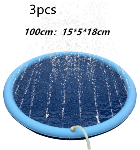 Non-Slip Splash Pad For Kids And Pet Dog Pool Summer Outdoor Water Toys Fun Backyard Fountain Play Mat - Premium Toys & Hobbies from Eretailer365.com - Just $7.82! Shop now at Eretailer365.com