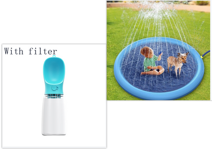 Non-Slip Splash Pad For Kids And Pet Dog Pool Summer Outdoor Water Toys Fun Backyard Fountain Play Mat - Premium Toys & Hobbies from Eretailer365.com - Just $7.82! Shop now at Eretailer365.com