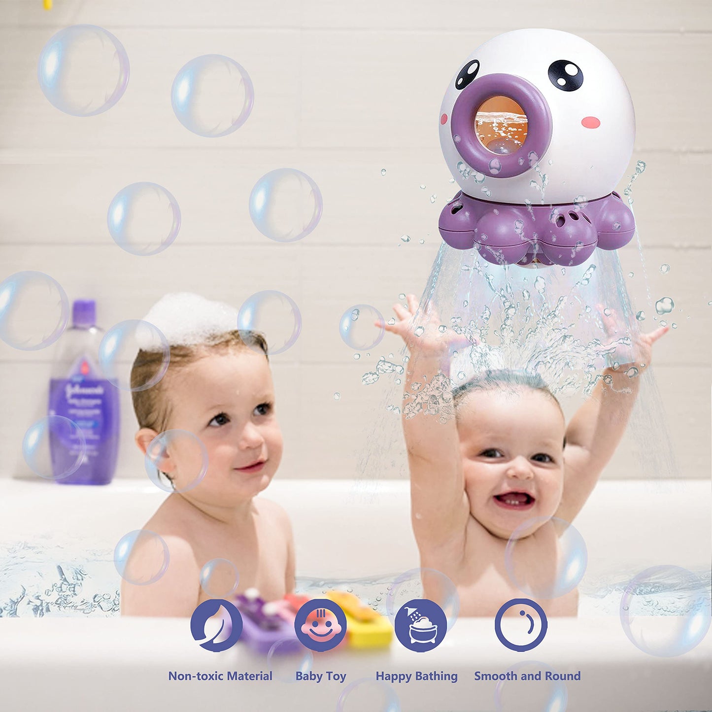 Octopus Fountain Bath Toy Water Jet Rotating Shower Bathroom Toy Summer Water Toys Sprinkler Beach Toys Kids Water Toys - Premium Toys & Hobbies from Eretailer365.com - Just $8.36! Shop now at Eretailer365.com