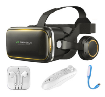 Original VR Shinecon  Gafas De Realidad Virtual 120 Fov 3D Gafas Google Carton Con Auriculares Estereo Caja Para Smartphone - Premium Consumer Electronics from Eretailer365.com - Just $9.32! Shop now at Eretailer365.com