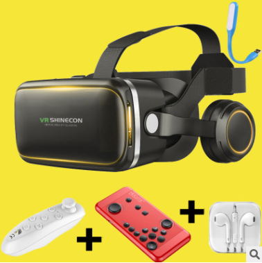 Original VR Shinecon  Gafas De Realidad Virtual 120 Fov 3D Gafas Google Carton Con Auriculares Estereo Caja Para Smartphone - Premium Consumer Electronics from Eretailer365.com - Just $9.32! Shop now at Eretailer365.com