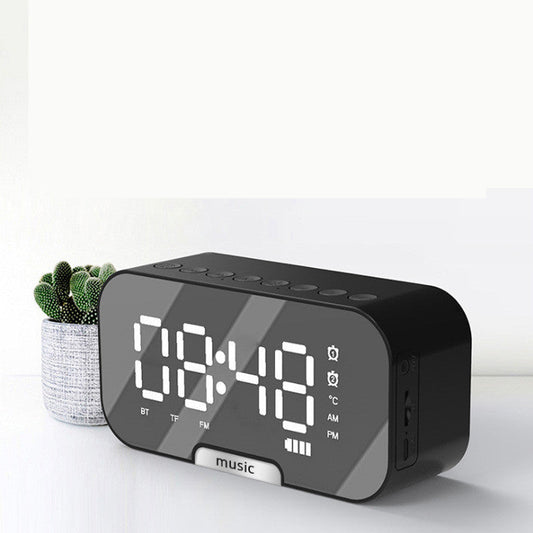 Portable Mirror Clock Alarm Clock - Premium 0 from Eretailer365.com - Just $4.76! Shop now at Eretailer365.com