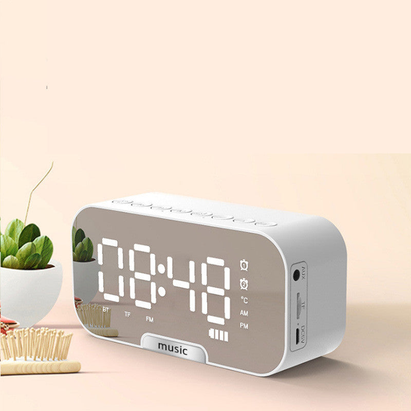 Portable Mirror Clock Alarm Clock - Premium 0 from Eretailer365.com - Just $4.76! Shop now at Eretailer365.com