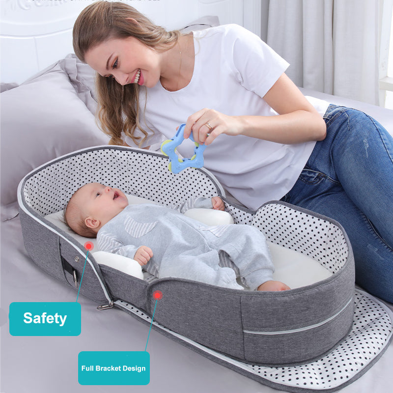 Portable Removable Folding Crib Baby Bed Mammy Bag - Premium Toys & Hobbies from Eretailer365.com - Just $76.08! Shop now at Eretailer365.com